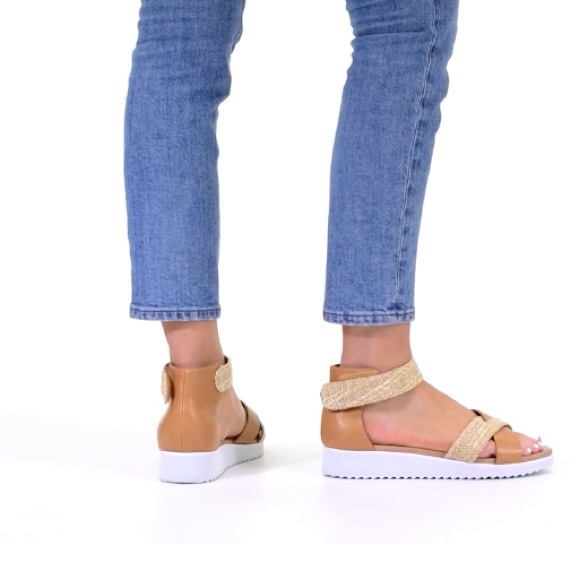 Journee Collection Java Women's Sandals. Snake Pattern. - Picture 8 of 8